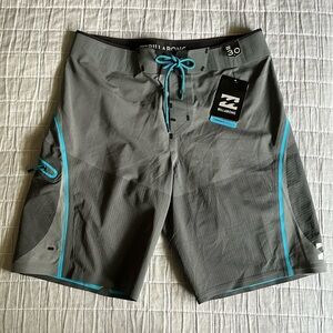 NWT Billabong Board Shorts Platinum X Airlite Mens Swim Trunks, Waist 30, Gray